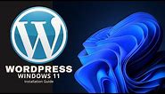 How to Install WordPress on Windows 11 | Installing Bitnami WordPress on localhost 127.0.0.1