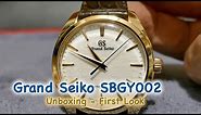 Grand Seiko SBGY002 18k GOLD Stunner - Unboxing