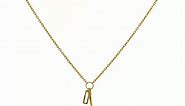 14k Two-tone Heart Lock and Key Chain Necklace