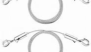 FDKJEJC Adjustable Picture Hanging Wire 2PCS Mirror Frame Kit 2m x1.5mm Heavy Duty Stainless Steel Wire Rope for Mirror Hanging Hardware, Light Lamp, Billboards, Basket Hold to 50 LB