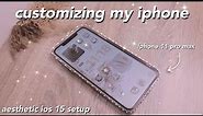 🍡 Organizing my iphone 11 pro max [aesthetic homescreen ios 15, aesthetic widgets]✨