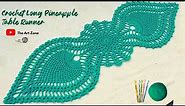 Crochet Pineapple Table Runner Pattern Tutorial in English