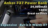 Anker 737 Power Bank 24,000mAh, 140w with Smart Screen (feat. Steam Deck)