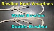 How To Tie The Double Bowline/Water Bowline Knots