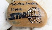 Twinkle Twinkle Little Death Star Painted Rock