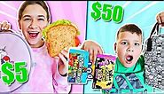 WHO CAN MAKE THE BEST LUNCH BOX ON A BUDGET!! | JKREW
