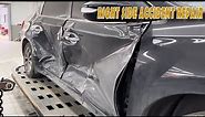 Incredible Repair Techniques! Witness Nissan Car's Right-Side Collision Transformation!