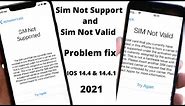 iPhone Sim Not Valid & Sim Not Supported Fix iPhone Sim problem Fix