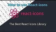 Install and use React icons