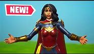 New WONDER WOMAN Skin Gameplay in Fortnite!