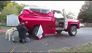 DIY Install Candy Apple Metallic Red Wrap on Old Square Body K-5 Blazer