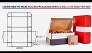 how to make mailer box template
