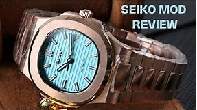 Seiko Nautilus Rose Gold MOD Tiffany Review #seikomod #watchreviews