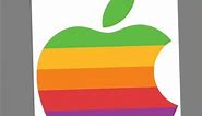 Drawing the rainbow Apple logo