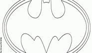 El logo de Batman para colorear, pintar e imprimir