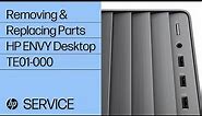 Removing & replacing parts for HP ENVY Desktop TE01-000 | HP Computer Service