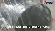 ESV300 - 4T Cut silicon ingot-Endless Diamond Wire Loop Saw #solar #semiconductor #silicon #ingot