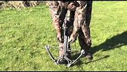 Shooting A Crossbow And Using A Rope Cocking Device