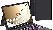 Keyboard Case for Samsung Galaxy Tab A9+ A9 Plus 11": 7 Colors Backlit Trackpad Keyboard for 11 inch Samsung Tab A9+ | Smart Touch Wireless Keyboard Folio Book Cover Tab A9 Plus (SM-X210/X216/X218)
