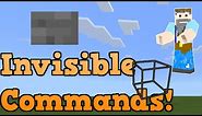 how to Create *INVISIBLE COMMANDS* using Command Blocks on Minecraft: Bedrock Edition!