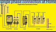 Single phase connection/single phase energy meter connection for Home