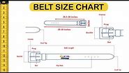 Men, Women & Kids Belt Size and Their Comparison Chart (Download PDF)