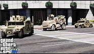 Humvee's Escorting Armored Military Personnel Carrier in GTA 5