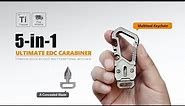 The KeySnap｜Titanium EDC Multitool Keychain Carabiner