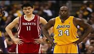 Every Yao Ming and Shaq 3 Pointer of Their Careers