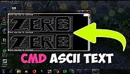 How to make custom ascii-art in Command prompt || Batch file💻⌨️🖥️
