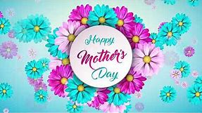 Happy Mothers Day Greetings animated background video opener free