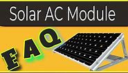 FAQ about Solar AC Module