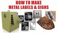 How to Etch Metal Signs, Metal Labels, Stainless Steel nameplate, transformers rating plate