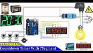 How To Make Arduino Adjustable Countdown Timer with 7Segment Display | without RTC Countdown Timer