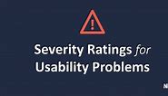Severity Ratings for Usability Problems: Article by Jakob Nielsen
