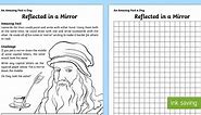 Reflected in a Mirror Worksheet