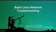 Basic Linux Network Troubleshooting