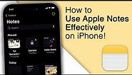 How to Use Apple Notes Effectively on iPhone! [10 Best Tips]