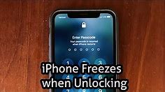iPhone Freezes when Entering Passcode
