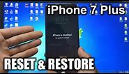 How To Reset & Restore your Apple iPhone 7 Plus - Factory Reset