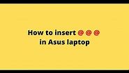 How to type @ in Asus laptop