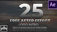 Best 25 New and Unique Logo Intro After Effects Template Free Download | Copyright Free
