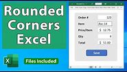 Make Rounded Corner Cells in Excel - Excel Quickie 71