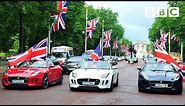 British made motors take over the Mall | Top Gear - BBC
