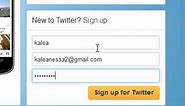 how to sign up in twitter 2014