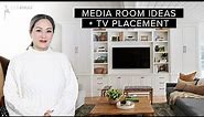 *DESIGNER-APPROVED* Family Room/ Media Room Design Ideas (plus TV Placement tips!)