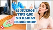 15 TIPS DE LIMPIEZA QUE NO HABIAS ESCUCHADO ANTES! | Tips de Experta en Limpieza!