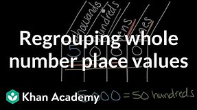 Regrouping whole number place values | Math | 4th grade | Khan Academy