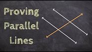 Proving Parallel Lines with Angle Relationships