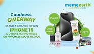 Don't miss out on the chance to win Brand new Iphone 15 with mamaearth! Purchase mamaearth products above worth Rs 1000 at any Bhat-Bhateni and get a chance to win IPhone 15. And that's not all, 3 people get a chance to win LED TV, also 5 more people get to win Hot and Cold Cooler from Ranee. Enjoy 10% discount on all product range of mamaearth at any Bhat-Bhateni stores! Your Favorite natural care products are now at an amazing discount. This offer is valid till 10th February 2024 so run to you